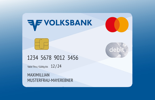 Debitkarte der Volksbank Tirol