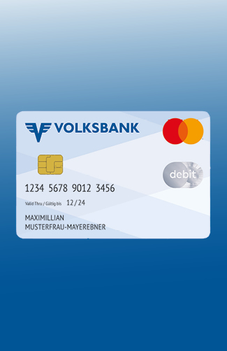 Debitkarte der Volksbank Tirol