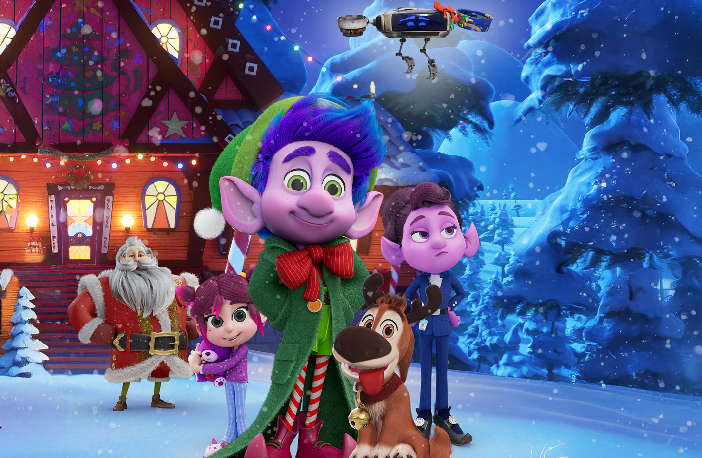 Titelbild der Kinowerbung zum Film Mission Santa Ein Elf rettet Weihnachten.