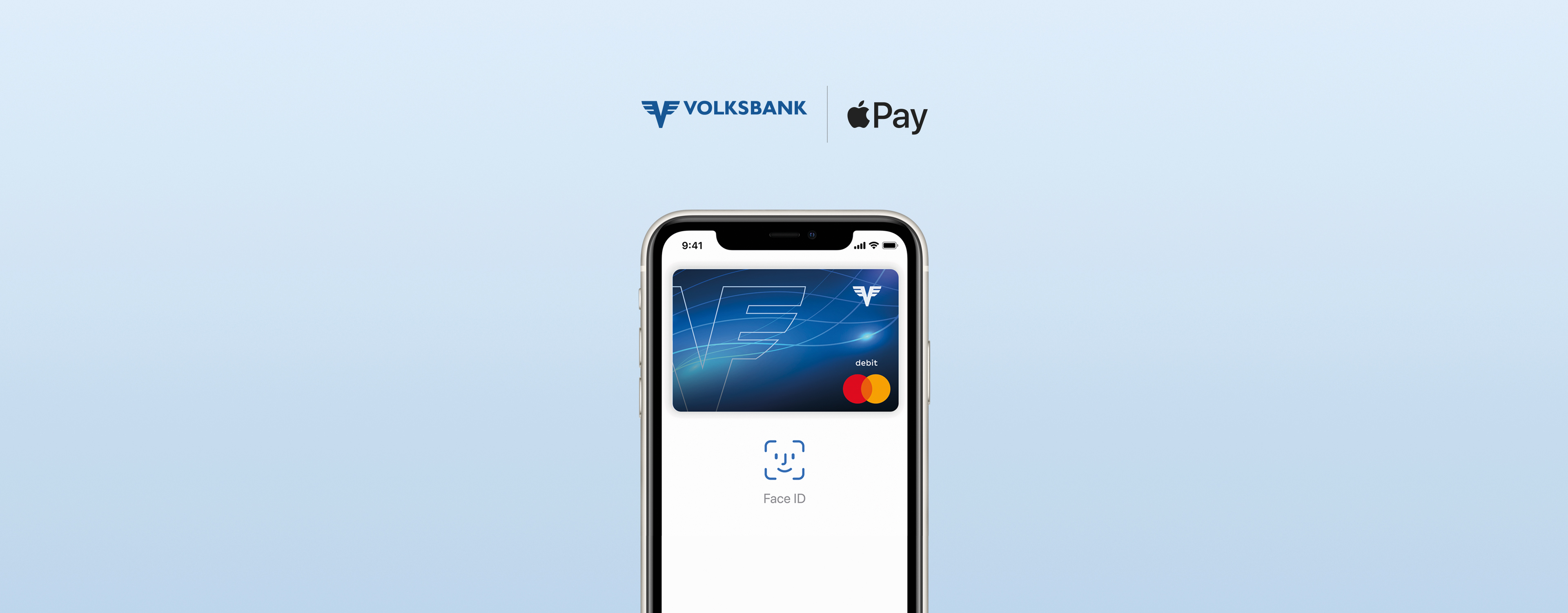 Apple Pay Zahlmethode auf dem Screen eines Iphones.