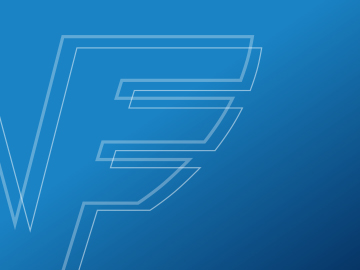 Ein blauer Farbverlauf mit dem Volksbank-Logo